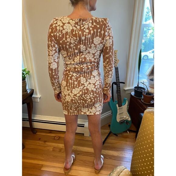 CBR Chic/Boutique/Rose NWT Beaded Sequined Naked Dress, Small Taylor Swift vibes - Picture 4 of 14